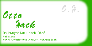 otto hack business card
