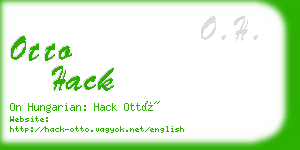 otto hack business card